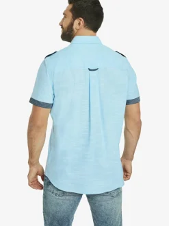 Jan Vanderstorm Hemden<Herren Kurzarmhemd - MELFRED türkis uni