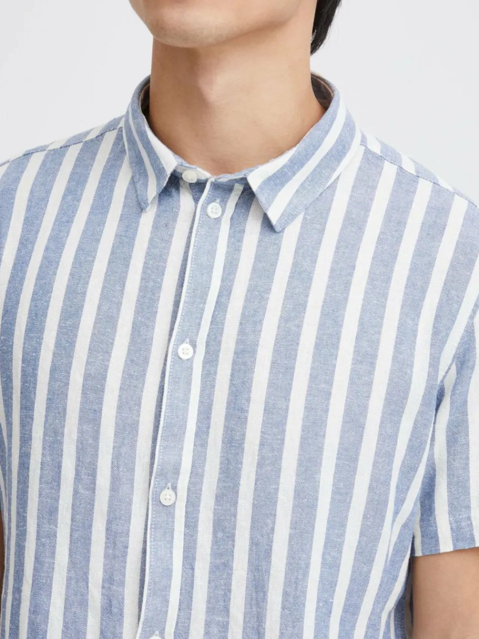 11 Project Hemden<Herren Kurzarmhemd - PROchy blau gestreift