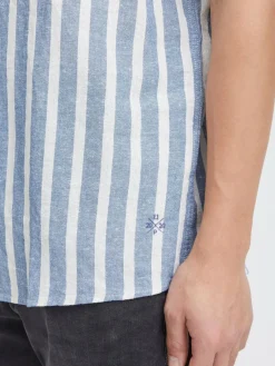 11 Project Hemden<Herren Kurzarmhemd - PROchy blau gestreift