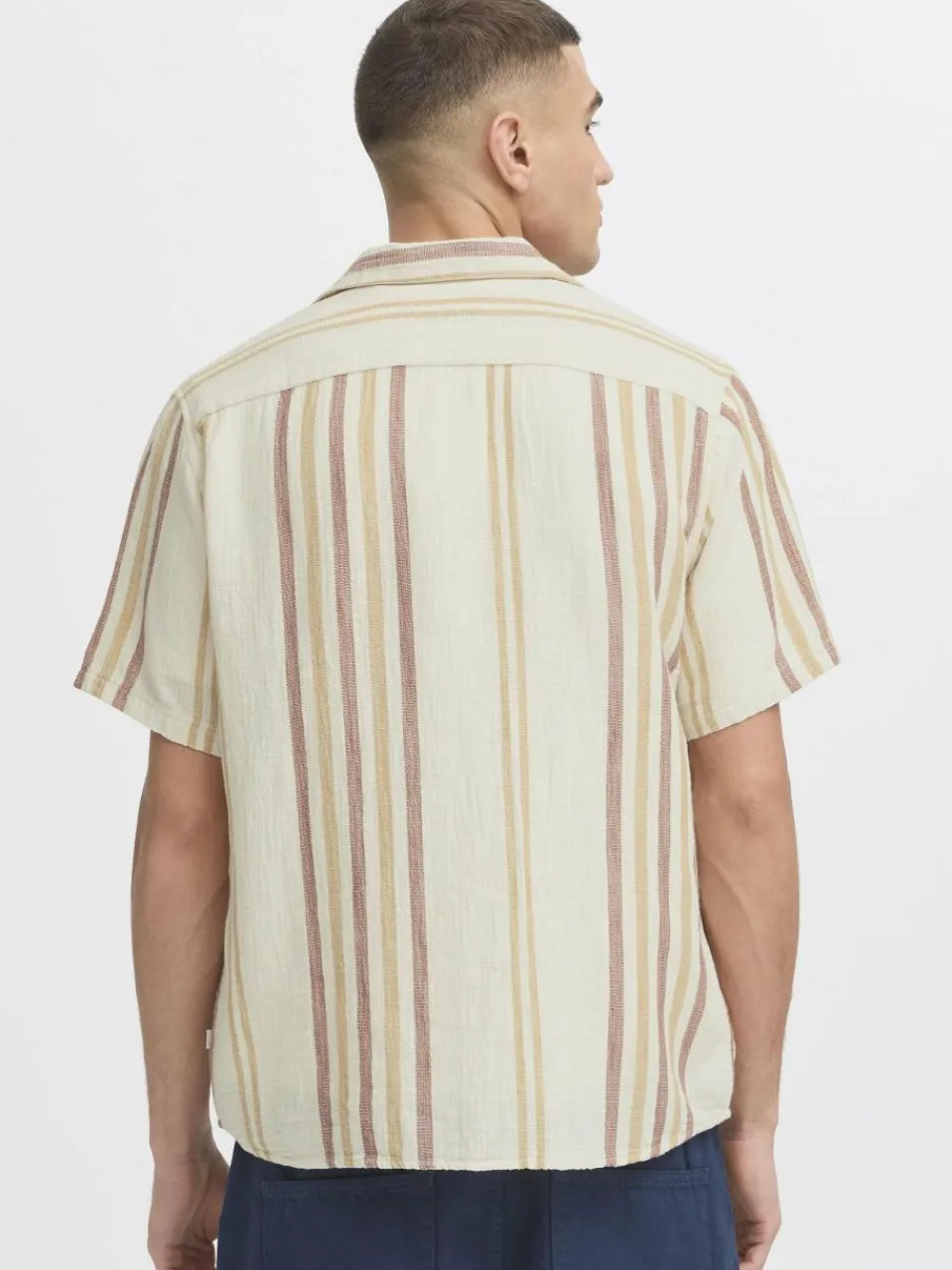 Herren Solid Hemden>Herren Kurzarmhemd - SDISAI