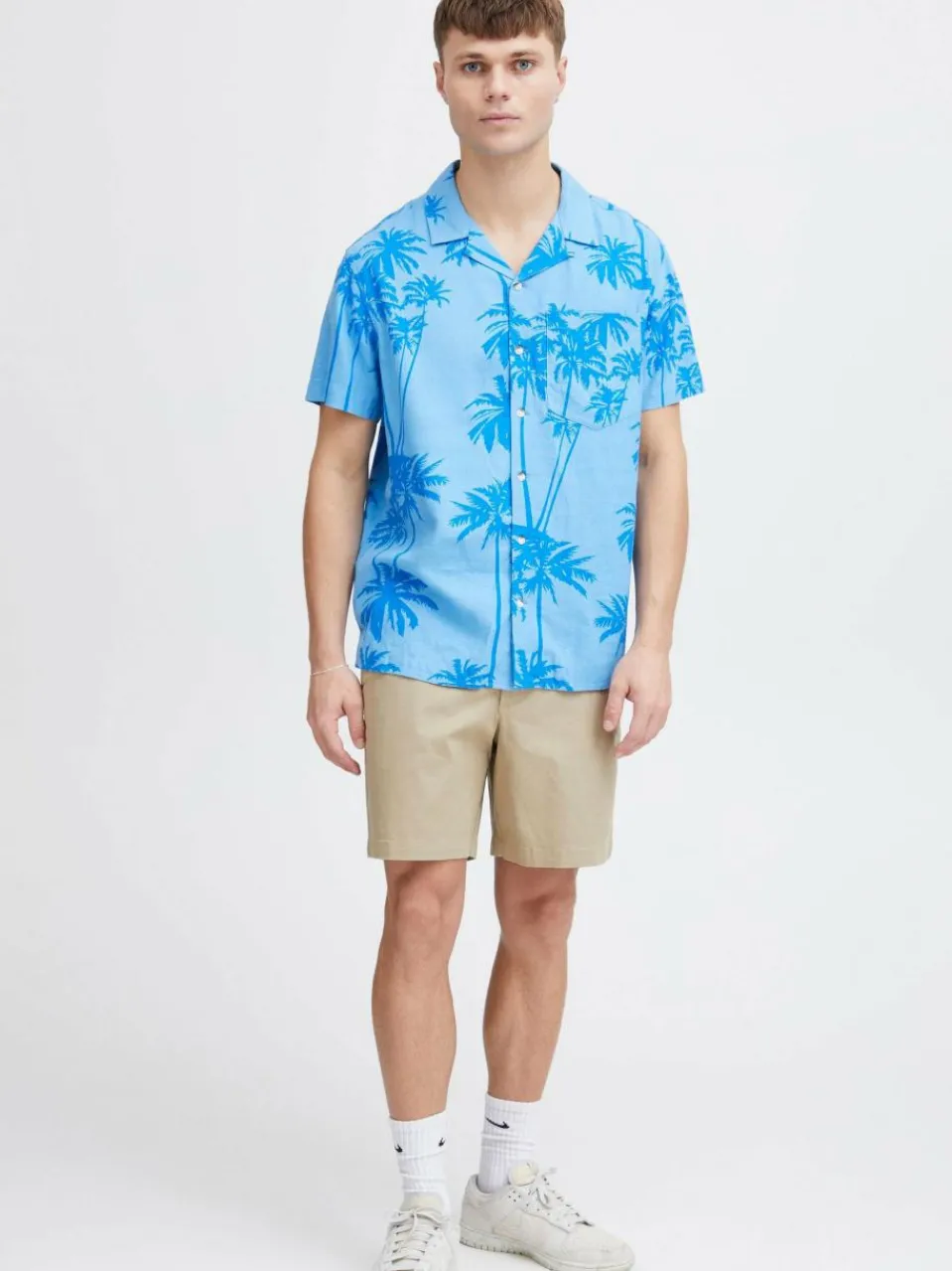 Herren Solid Hemden>Herren Kurzarmhemd - SDIvalde