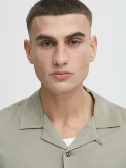 Solid Hemden<Herren Kurzarmhemd - SDPABLO grün uni