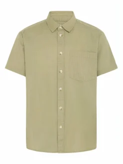 Solid Hemden<Herren Kurzarmhemd - SDPALLE grün strukturiert