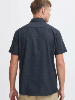 Herren Solid Hemden>Herren Kurzarmhemd - SDPETE