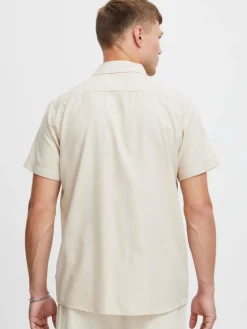 Herren Solid Hemden>Herren Kurzarmhemd - SDPETE