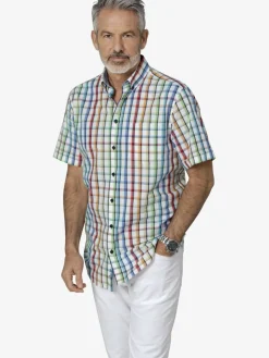 BABISTA Hemden<Herren Kurzarmhemd - STEFZINO weiß kariert