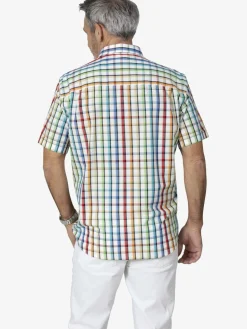 BABISTA Hemden<Herren Kurzarmhemd - STEFZINO weiß kariert