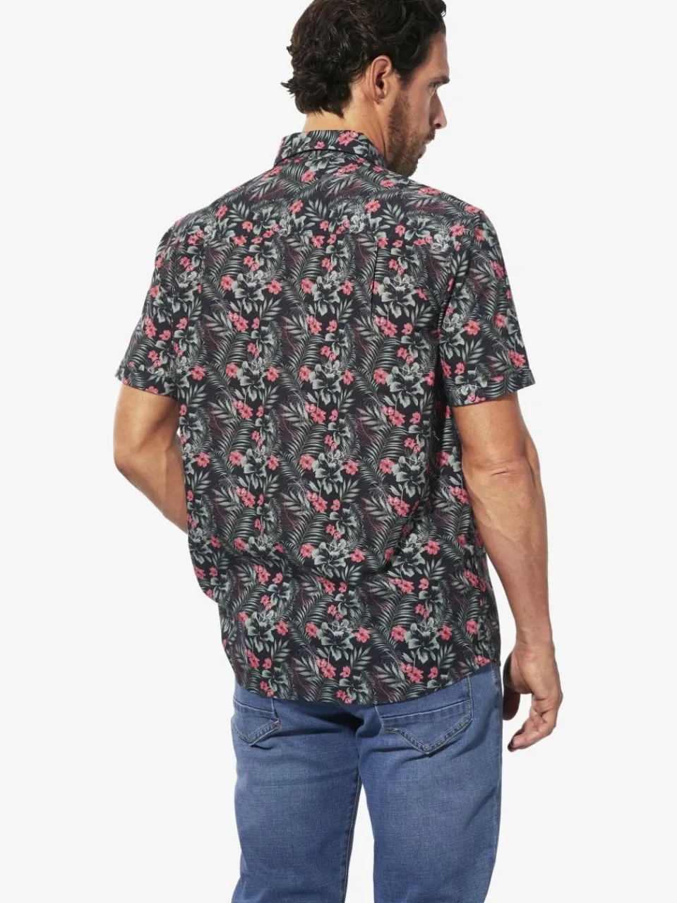 BABISTA Hemden<Herren Kurzarmhemd - STILADORA blau gemustert