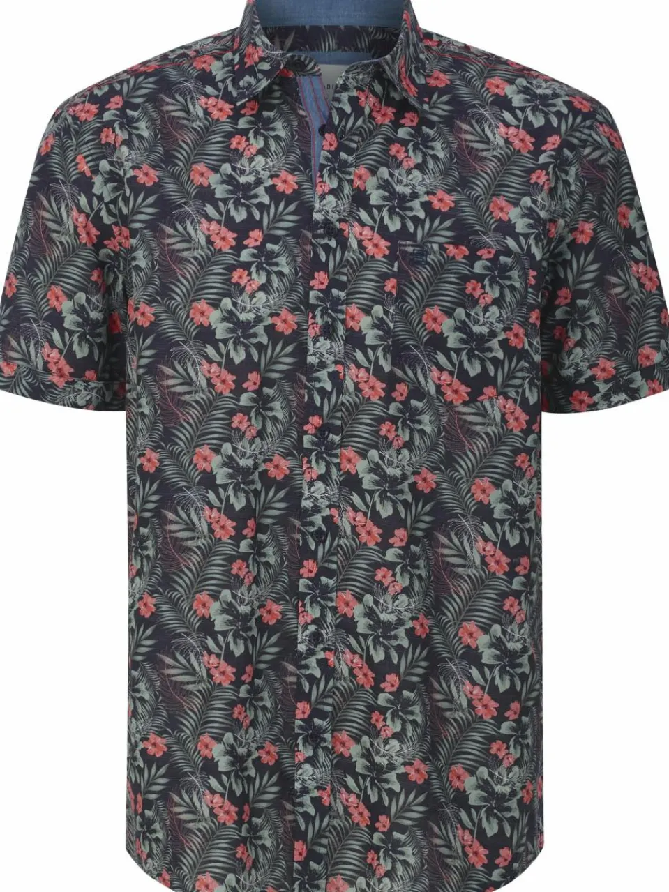 BABISTA Hemden<Herren Kurzarmhemd - STILADORA blau gemustert