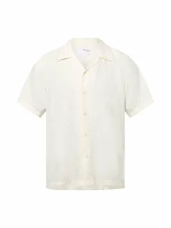 Herren Selected Hemden>Herren Kurzarm-Hemd mit Leinen-Anteil - SLHRegnoa