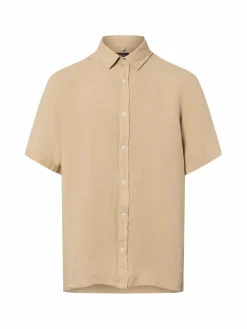 Herren MAERZ Hemden>Herren Kurzarm-Leinenhemd