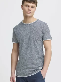 Solid Shirts<Herren Kurzarmshirt - SDRigos blau gemustert