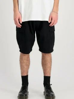 Alpha Industries Hosen<Herren Kurze Hose schwarz uni
