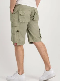 Alpha Industries Hosen<Herren Kurze Hose grün uni
