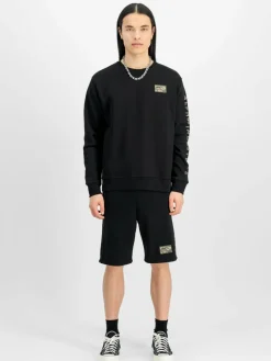 Alpha Industries Hosen<Herren Kurze Hose schwarz uni