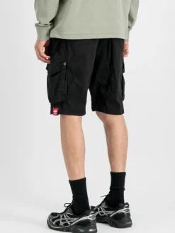 Alpha Industries Hosen<Herren Kurze Hose schwarz uni