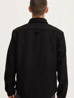 Herren Solid Hemden>Herren Langarmhemd