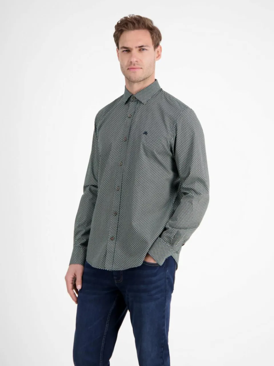 Herren LERROS Hemden>Herren Langarmhemd