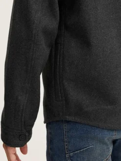 Solid Hemden<Herren Langarmhemd grau uni