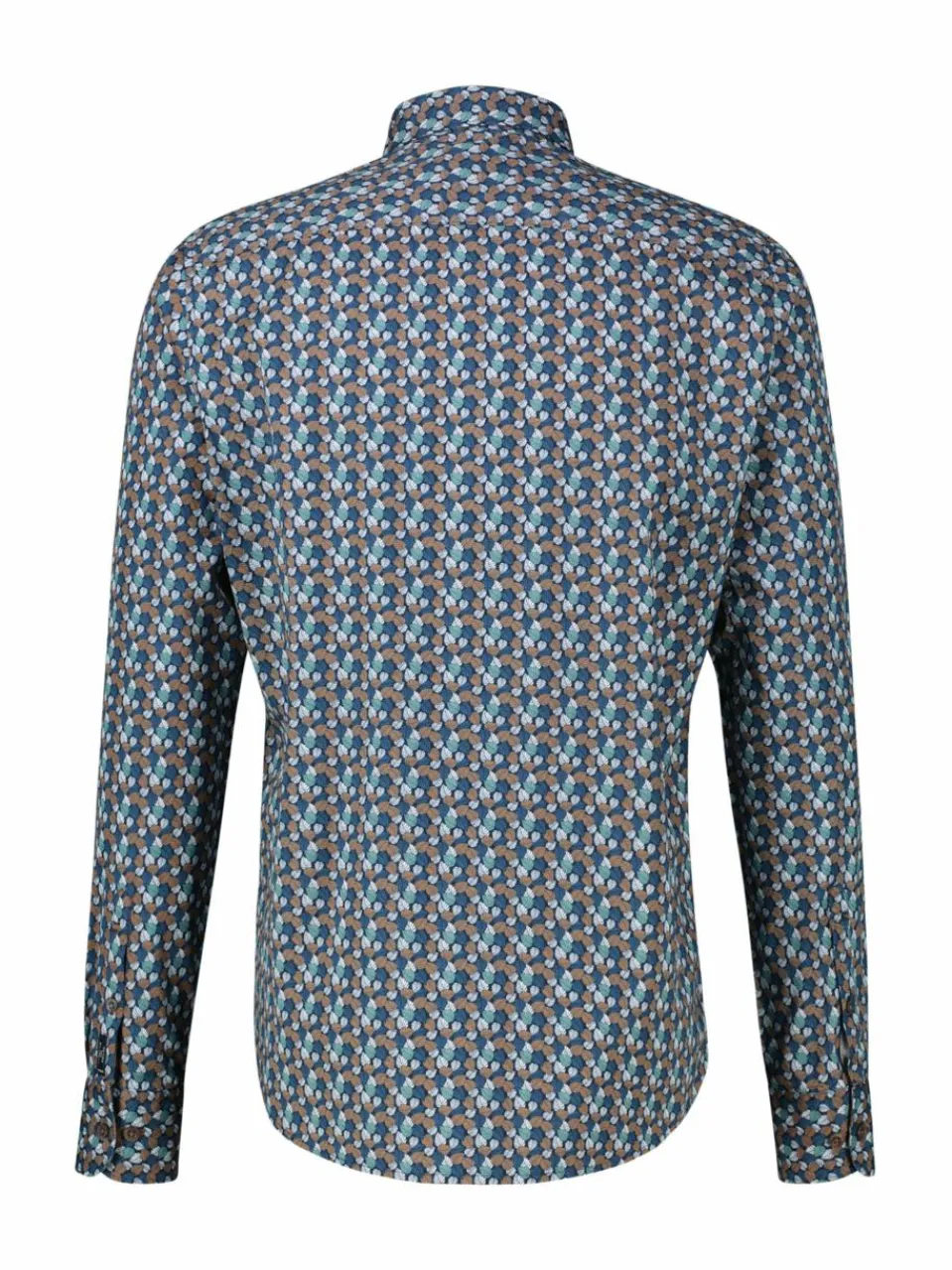 LERROS Hemden<Herren Langarmhemd kastanie gemustert