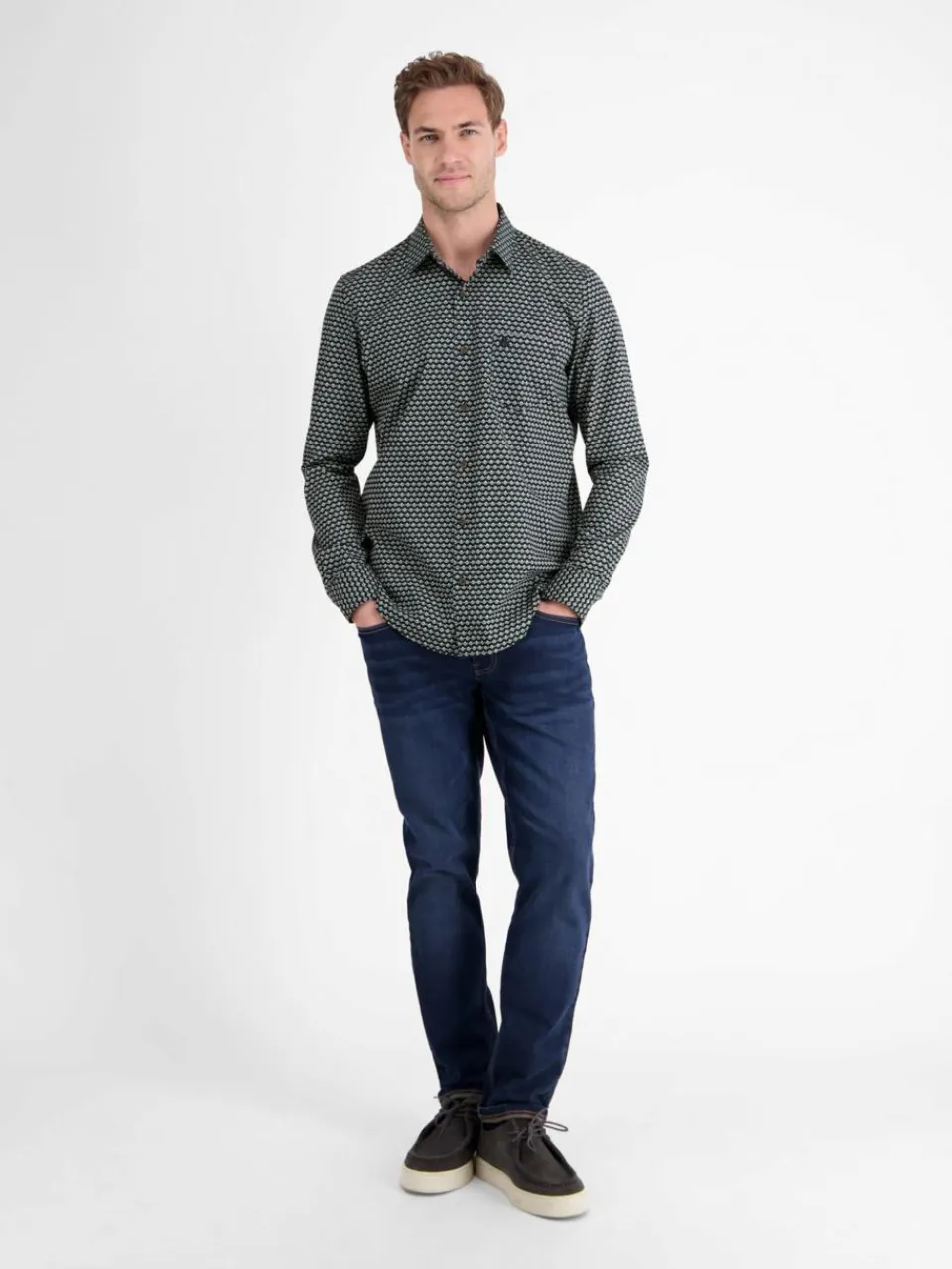 Herren LERROS Hemden>Herren Langarmhemd