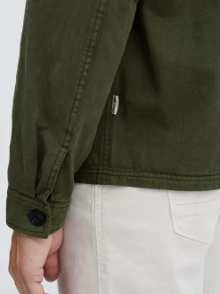 BLEND Hemden<Herren Langarmhemd grün uni