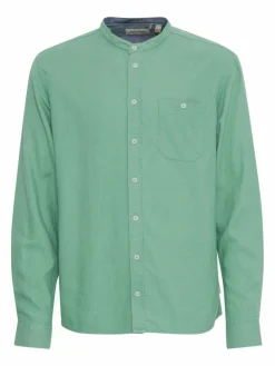 BLEND Hemden<Herren Langarmhemd - BHBOBBY grün uni