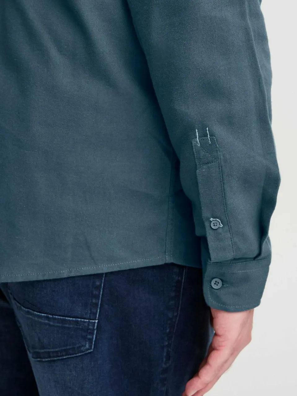 BLEND Hemden<Herren Langarmhemd - BHBShirt blue stone uni