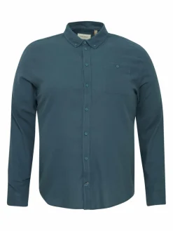 BLEND Hemden<Herren Langarmhemd - BHBShirt blue stone uni