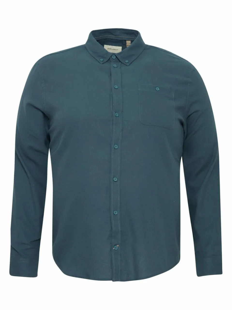 BLEND Hemden<Herren Langarmhemd - BHBShirt blue stone uni