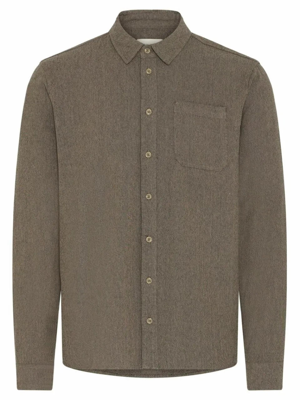 BLEND Hemden<Herren Langarmhemd - BHDEREK beige meliert