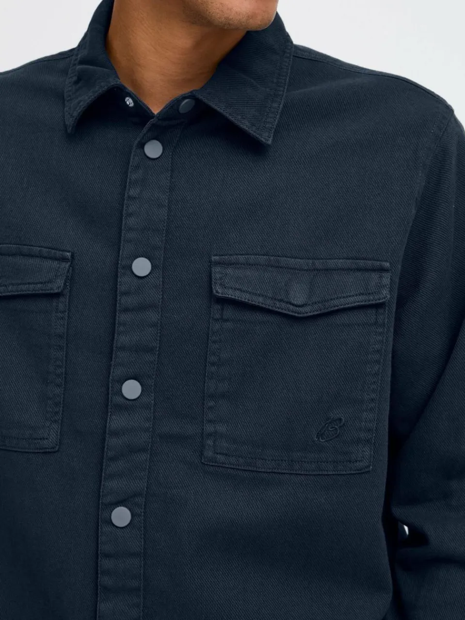 BLEND Hemden<Herren Langarmhemd - BHOvershirt blau gemustert