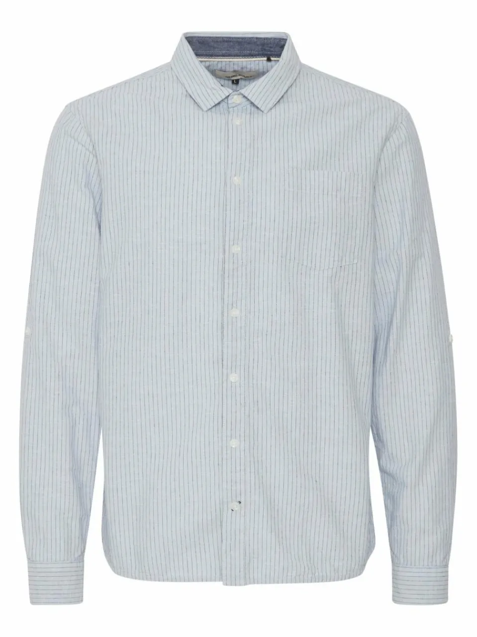 BLEND Hemden<Herren Langarmhemd - BHSHIRT grau gestreift