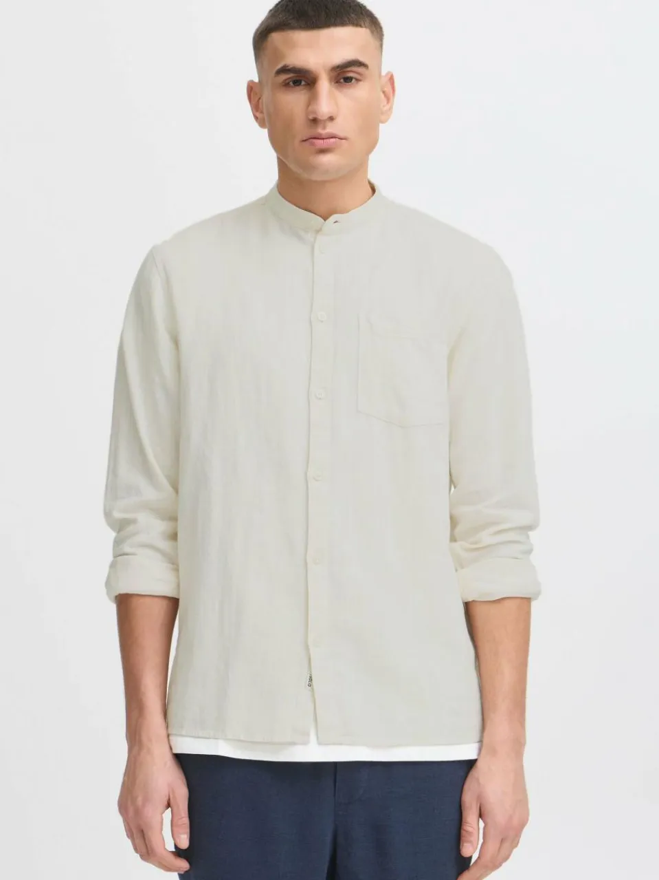 Herren Solid Hemden>Herren Langarmhemd - SDALLAN