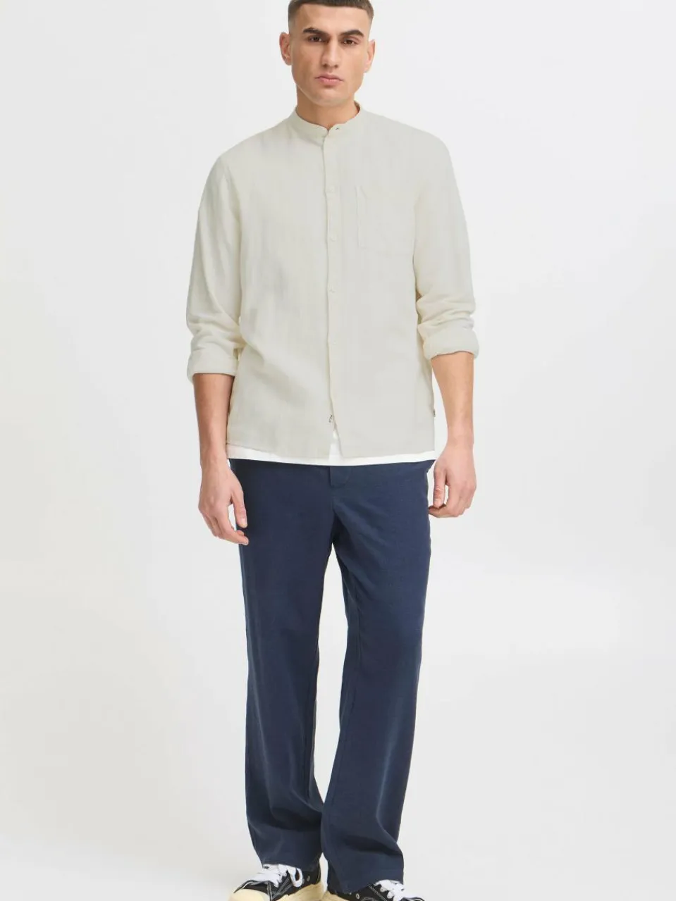 Herren Solid Hemden>Herren Langarmhemd - SDALLAN