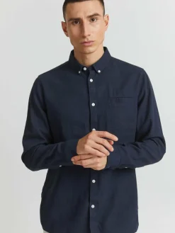 Herren Solid Hemden>Herren Langarmhemd - SDAllan