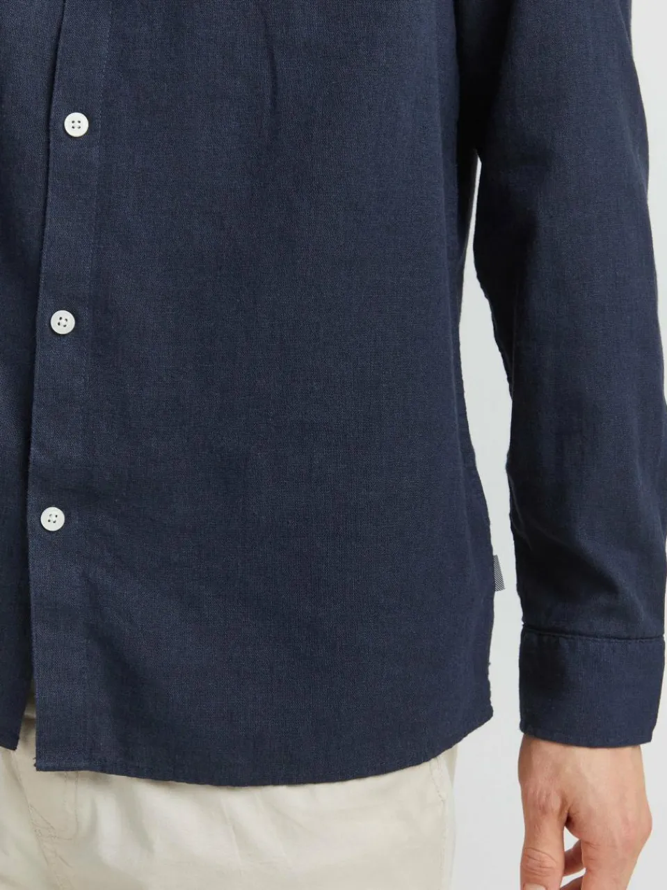 Herren Solid Hemden>Herren Langarmhemd - SDAllan