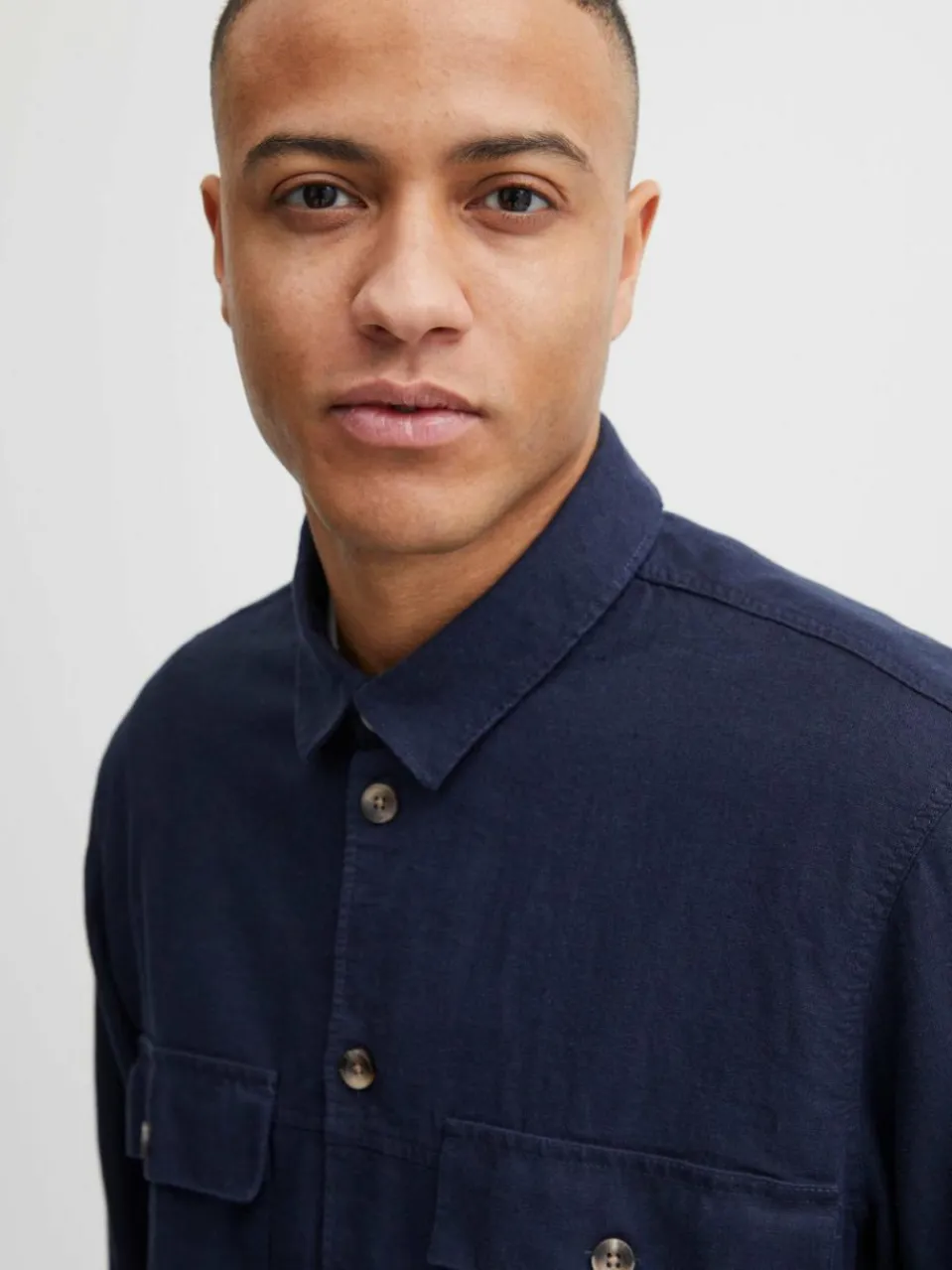 Herren Solid Hemden>Herren Langarmhemd - SDAllan