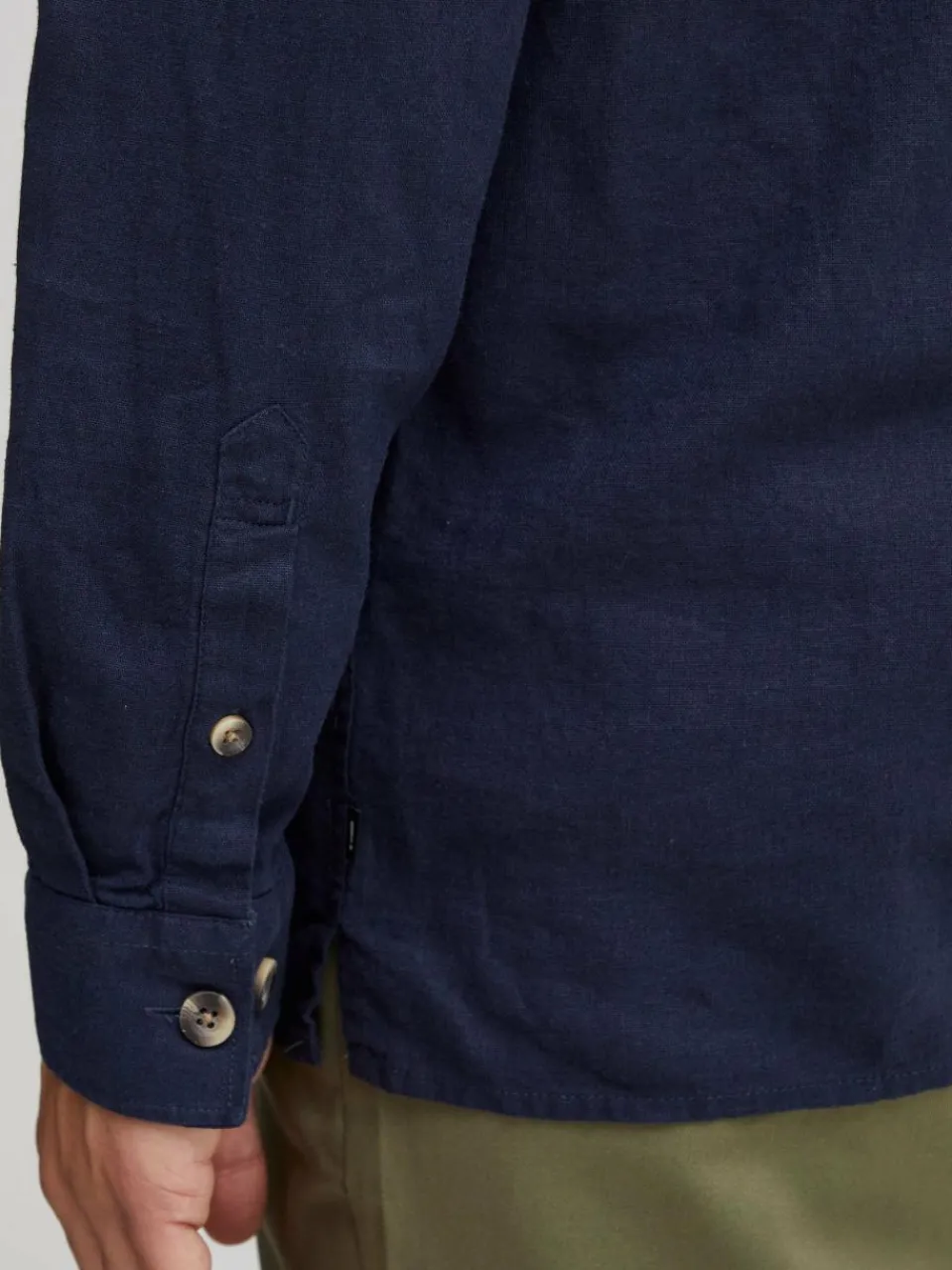 Herren Solid Hemden>Herren Langarmhemd - SDAllan