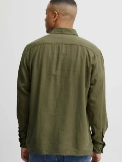 Herren Solid Hemden>Herren Langarmhemd - SDAllan