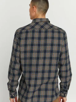 Herren Solid Hemden>Herren Langarmhemd - SDCourt