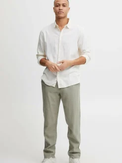 Solid Hemden<Herren Langarmhemd - SDEnea weiß uni