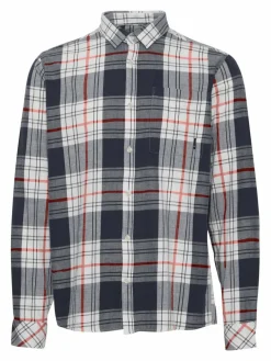 Solid Hemden<Herren Langarmhemd - SDEsdras blau kariert