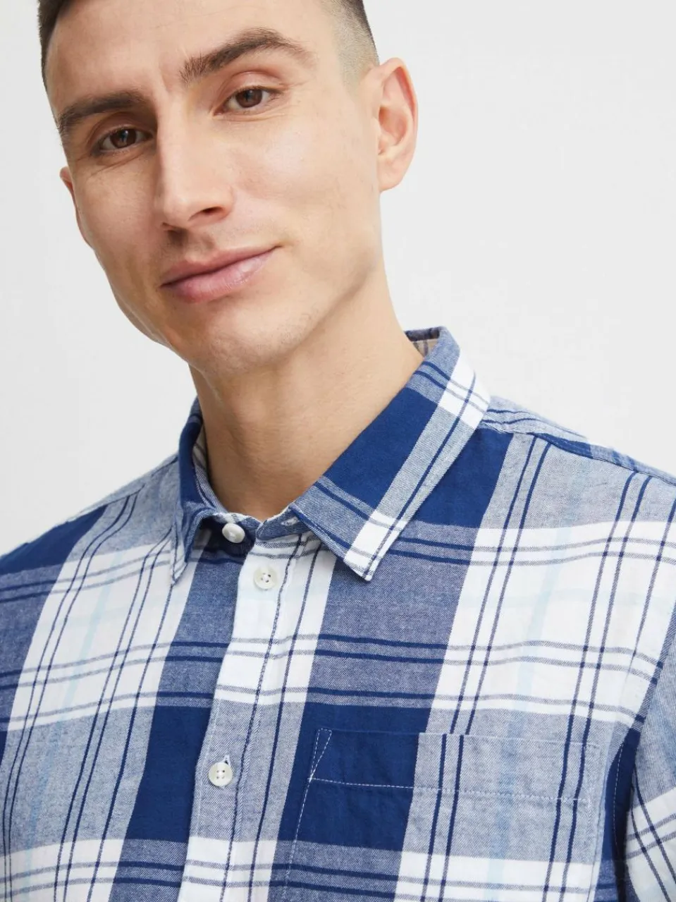 Herren Solid Hemden>Herren Langarmhemd - SDEsdras