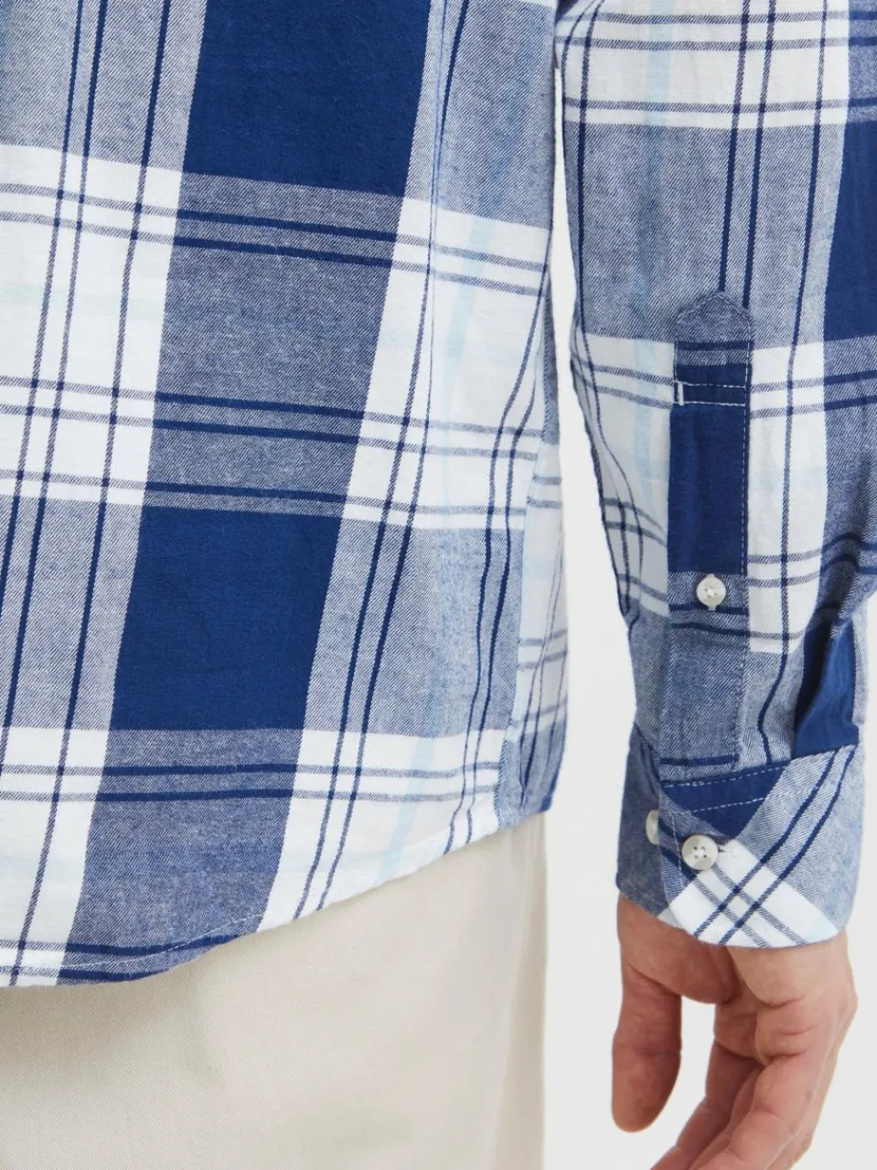 Herren Solid Hemden>Herren Langarmhemd - SDEsdras