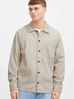 Solid Hemden<Herren Langarmhemd - SDINGVI beige uni