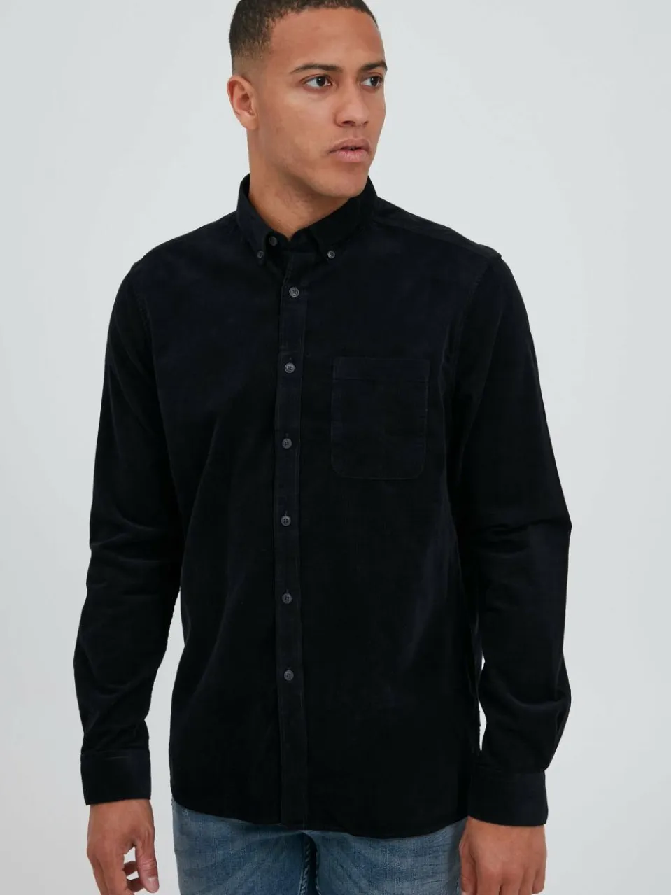 Herren Solid Hemden>Herren Langarmhemd - SDJuan