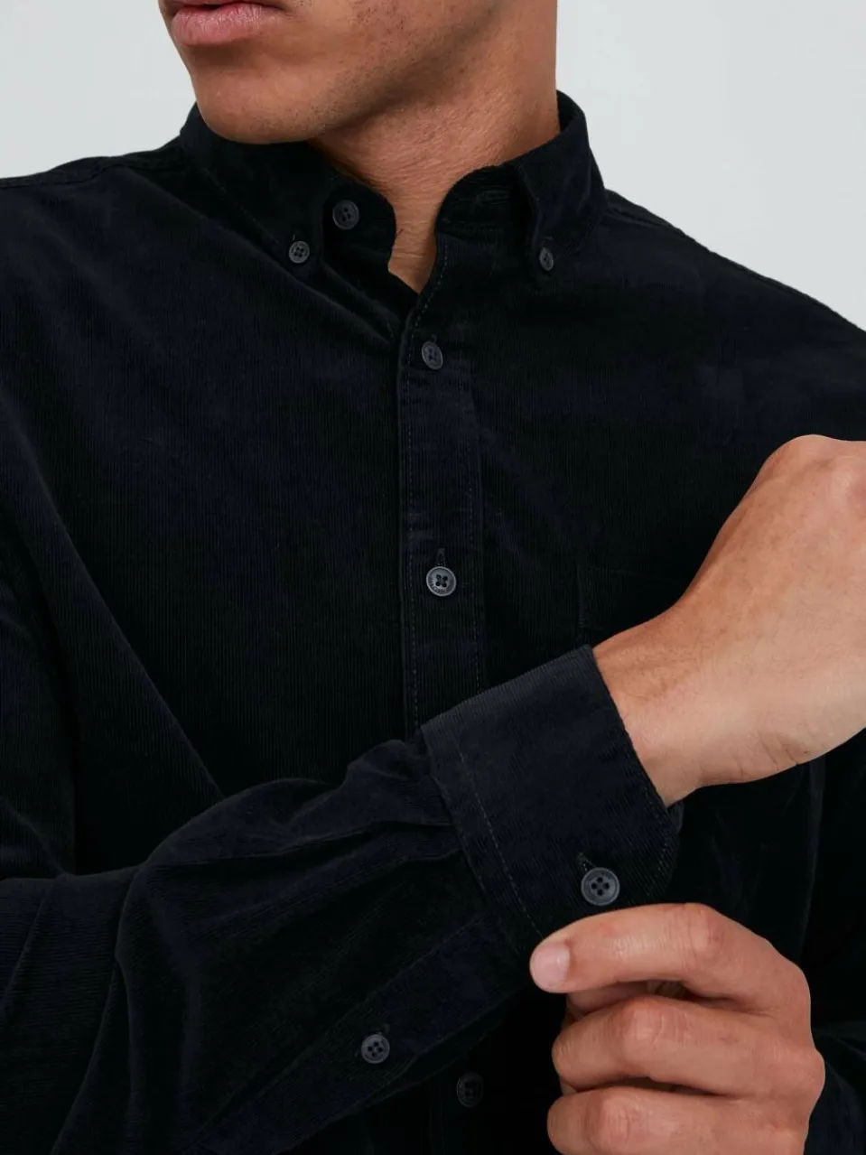 Herren Solid Hemden>Herren Langarmhemd - SDJuan