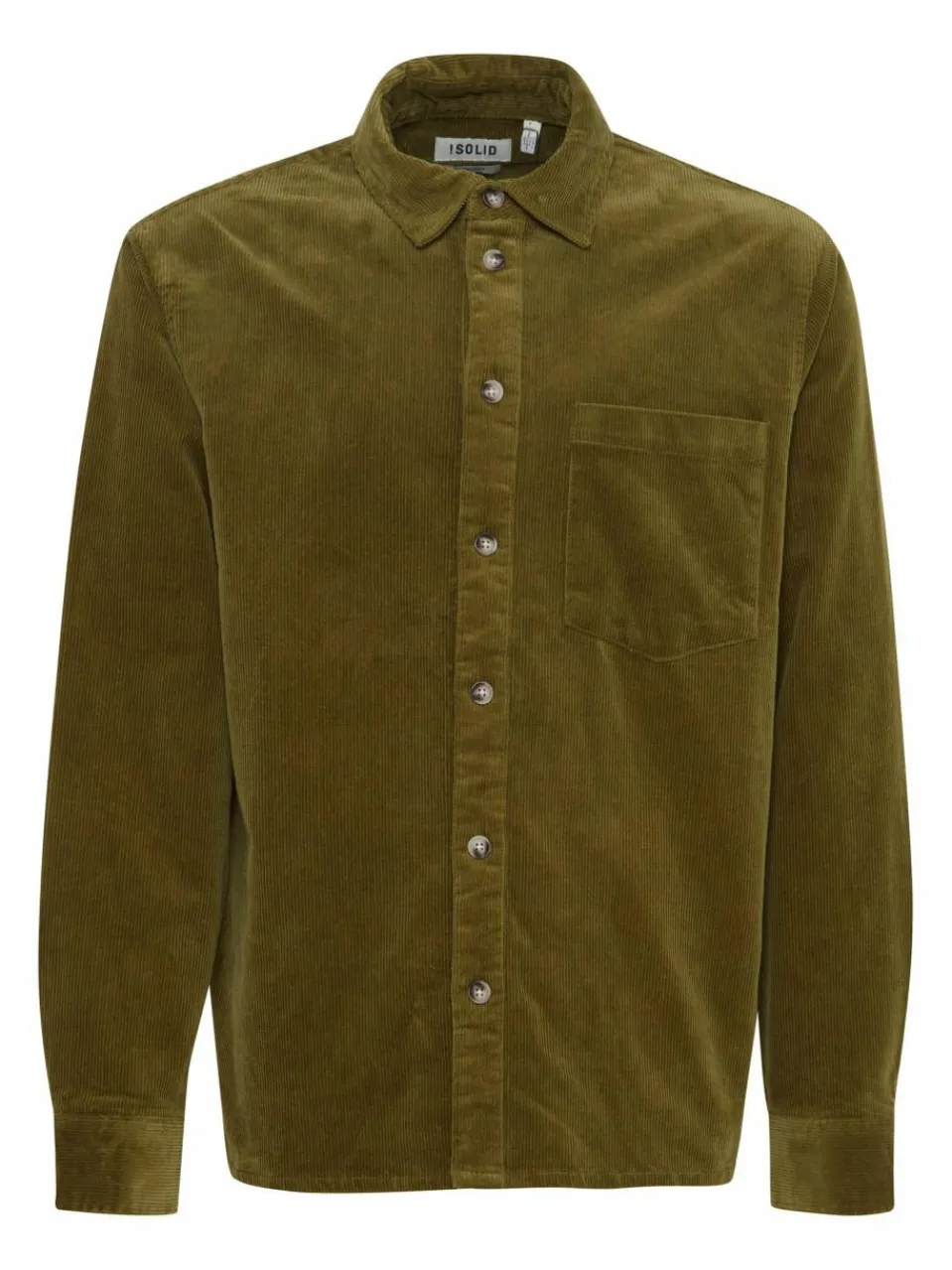 Solid Hemden<Herren Langarmhemd - SDMEYER oliv uni