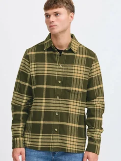 Herren Solid Hemden>Herren Langarmhemd - SDNAB